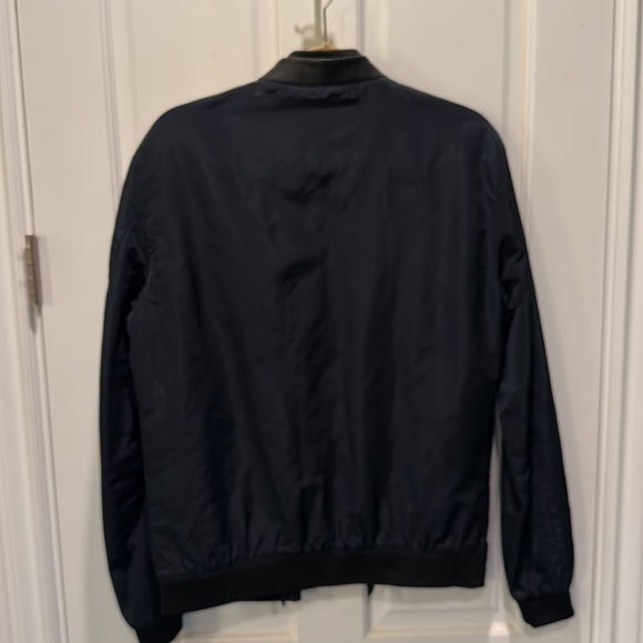 Zara Man Bomber Nylon Bomber Navy - Men’s Large - Picture 3 of 3